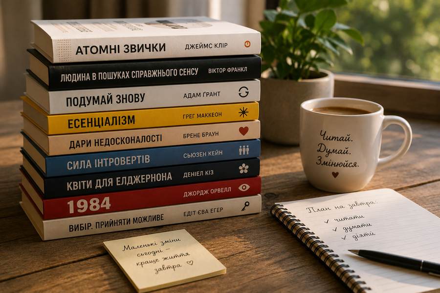 Книги, які змінюють життя українською: 9 видань, після яких починаєш думати інакше